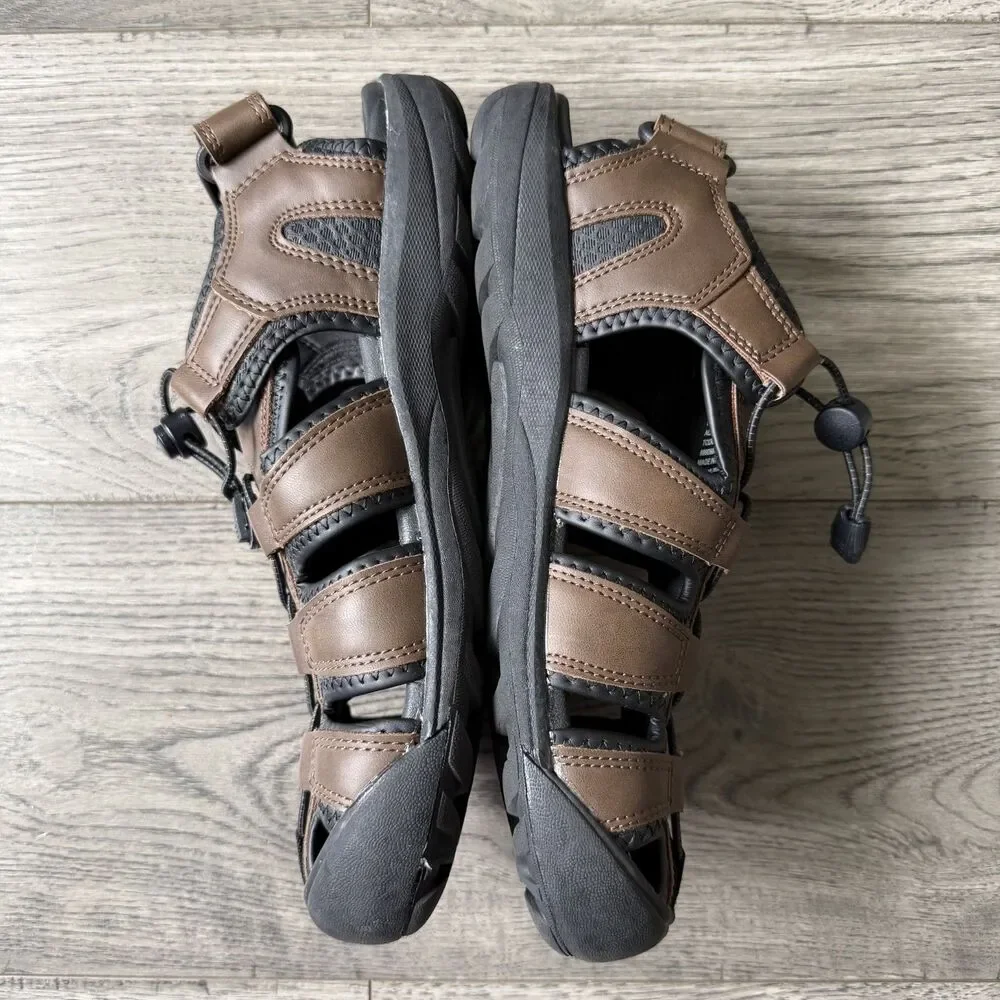 Khombu Travis Men’s Closed Toe Adjustable Strap Fisherman Sandals - Size 9M